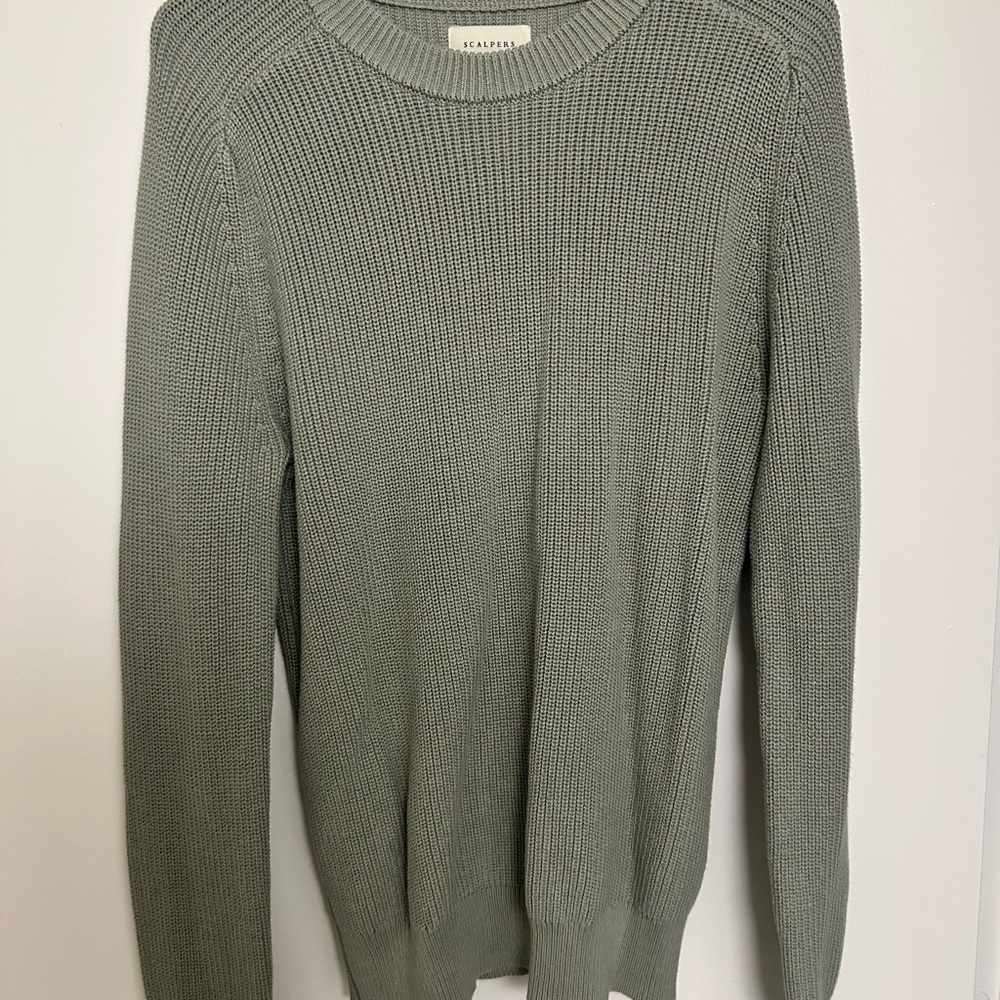 Men's Crewneck Sweater in Sage Green